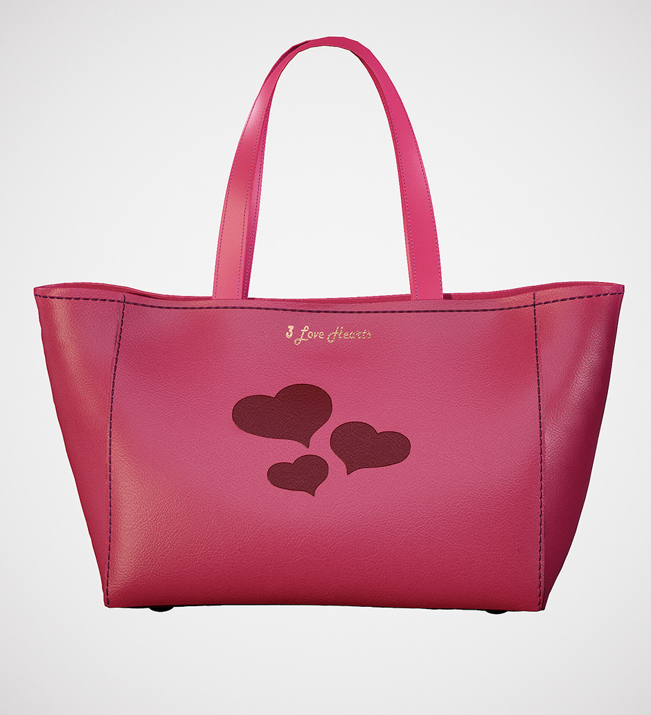 3 Love Hearts Handbags