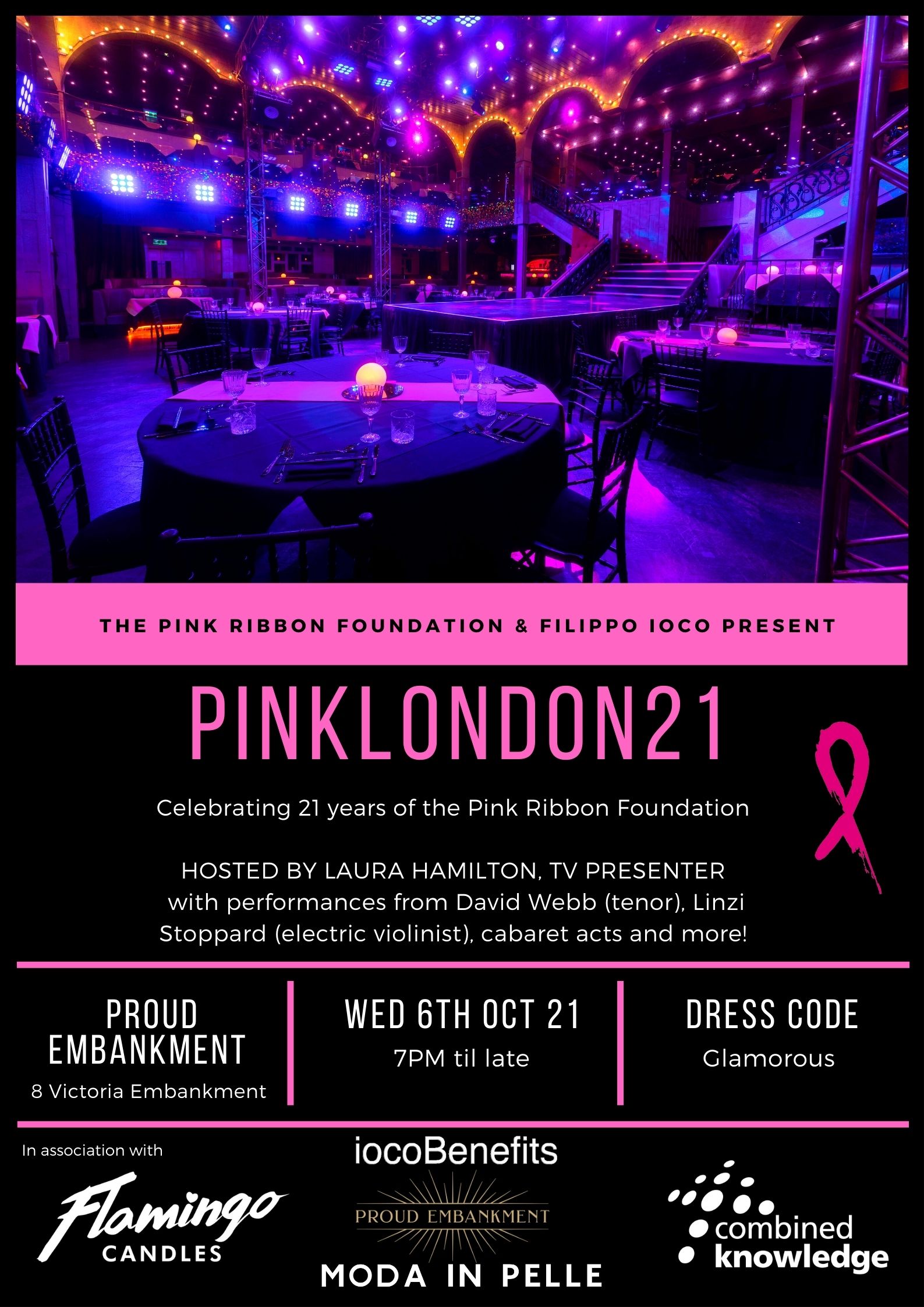 Laura Hamilton to host PINKLondon2021 party